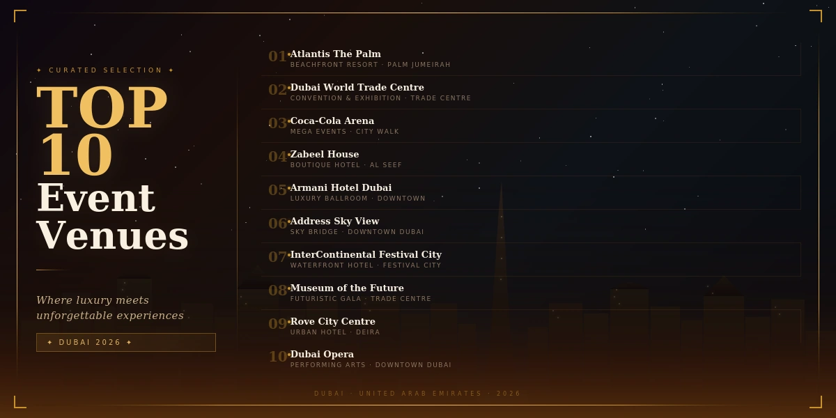 top 10 event venues in dubai