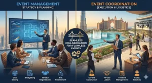 Event Coordination Vs Event Management: Key Differences Explained (Dubai Perspective)