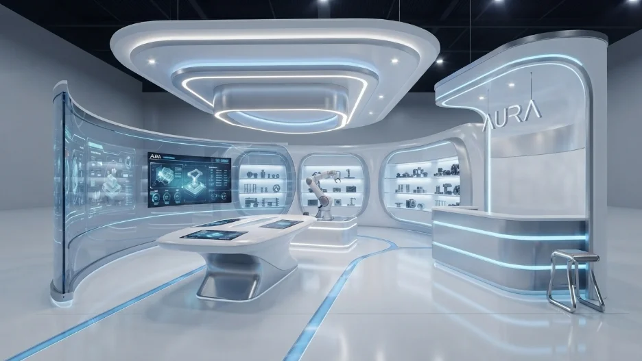 Futuristic Technology Stand