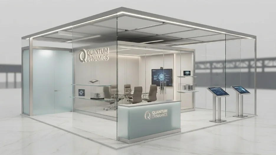 Transparent Glass Booth Design