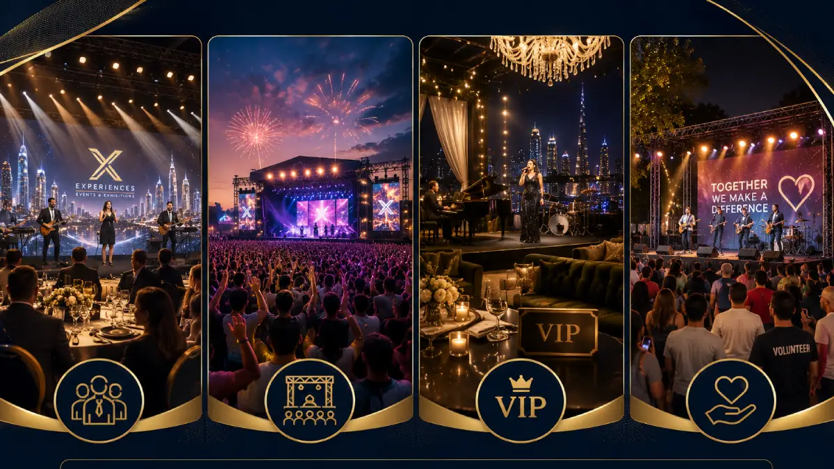 4 different types of concerts